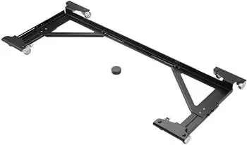 K & M 18804 Rollschlitten für Digitalpianos, schwarz, Stahl (18804-000-55)