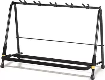 Hercules Stands GS525B+ klappbares Gitarrenrack für 5 Instrumente mit Rollen (HCGS-525B+)