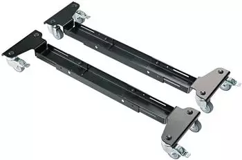 K & M 18806 Rollschlitten für Keyboardständer, schwarz (18806)
