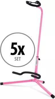 Classic Cantabile GS-30 PK Gitarrenständer pink, 5er-Set (00072489)