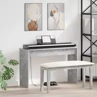 vidaXL Klavierst&auml;nder Beton Grau 100 x 32 x 64 cm Holzwerkstoff
