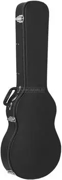 RockGear by Warwick RockCase Standard Line Electric Guitar Hardshell Case (LP-Style) Arched Lid Curved Black