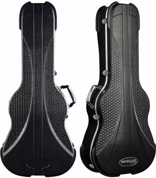 RockGear by Warwick RockCase Premium Line Electric Bass ABS Case (Hollowbody) Curved Black