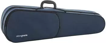 GEWA Pure CVF 03 Violinformetui dunkelblau/Samt hellgrau mit Notentasche, Rucksackriemen 1/2 (PS350074)
