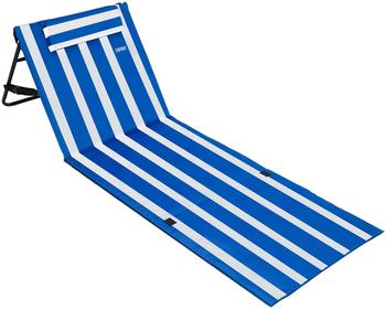 Detex Beach mat reclining backrest 158 x 56 cm Blue