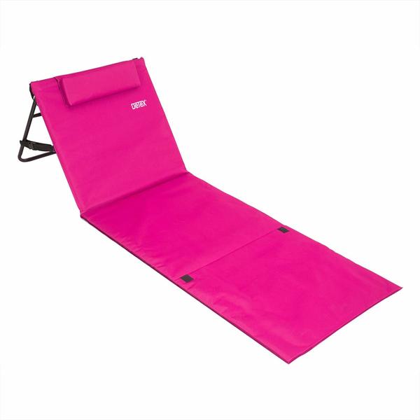 Deuba Strandmatte 158x56cm mit Rückenlehne pink