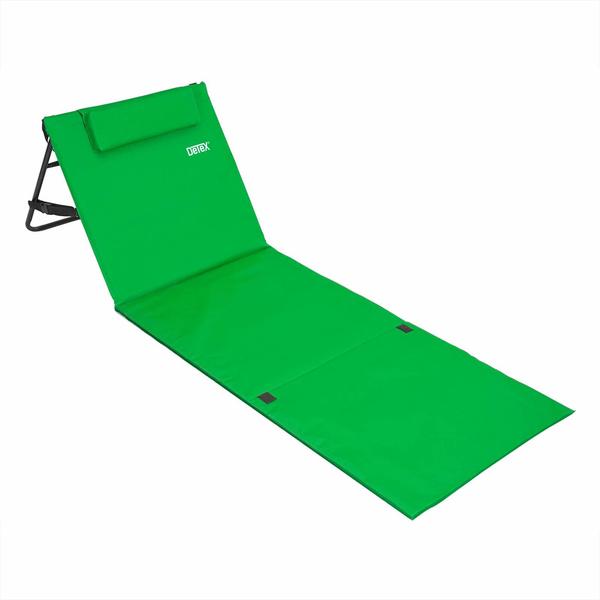 Deuba Strandmatte 158x56cm mit Rückenlehne grün