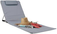 Relaxdays Strandmatte XXL, B x T: 60 x 195 cm, gepolsterte Sonnenliege mit