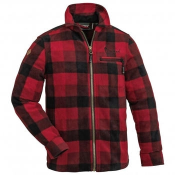 Pinewood Kanada Fleece Hemd rot schwarz