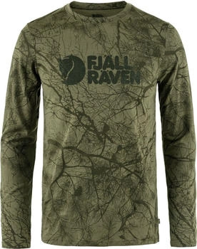 Fjällräven Värmland Wool Langarmshirt green camo