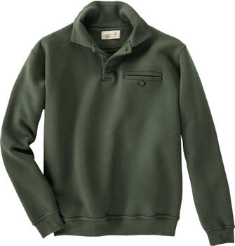 Hubertus Sweatshirt Polokragen oliv