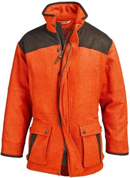 Rascher Signal-Lodenjacke orange