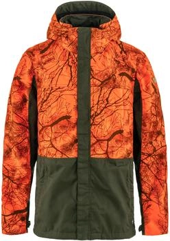 Fj&auml;llr&auml;ven Drev Hybrid Kapuzenjacke orange dunkelgr&uuml;n