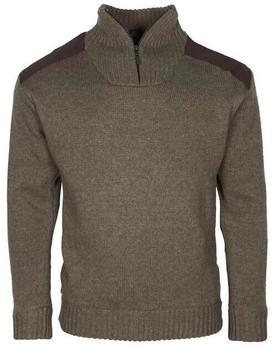 Pinewood New Stormy Troyer Wollpullover braun-meliert