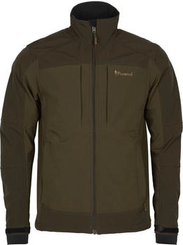 Pinewood Jagdjacke Smaland Stretch darkoliv suede braun