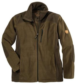 Hubertus Fleecejacke hell- dunkelbraun