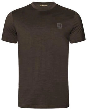 Härkila Base All Season S S T-Shirt Merinoshirt shadow-brown