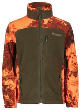 Pinewood Kinder Fleecejacke Furudal Strata blaze hunter green