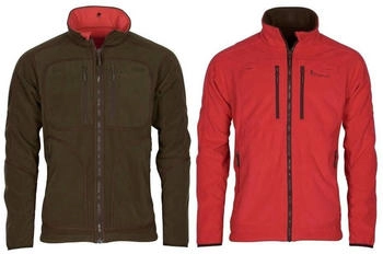 Pinewood Furudal Reversible Fleece Wendejacke (5718) grün/red