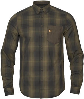 Härkila Akkan Hemd willow green shadow brown
