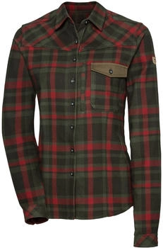 Parforce Jagdbluse Skandi oliv rot kariert