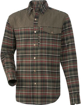 Parforce Jagdhemd Spessart oliv rot kariert 49