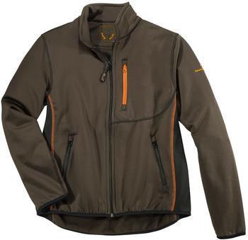 Hubertus Funktions-Fleecejacke braun schwarz