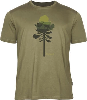 Pinewood T-Shirt Finnveden olive pine tree