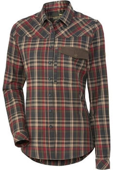 Parforce Jagdbluse Sophistica oliv rot kariert