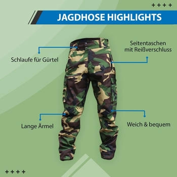 German Wear Jagdhose Militär Textilien Stickerei
