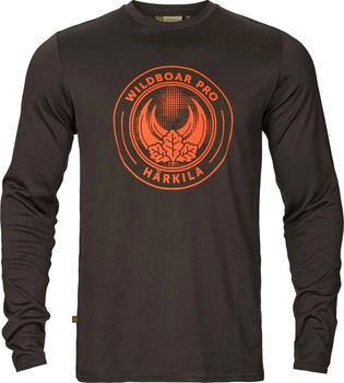 Härkila Langarmshirt Game Shadow braun wildboar