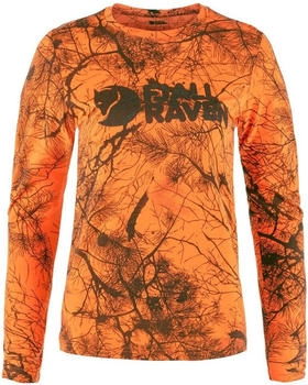 Fjällräven Vaermland Wool LS orange multi-camo