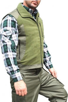 German Wear Textilien-fleeceweste jagdgrün