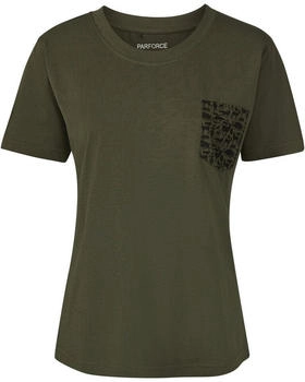 Parforce T-Shirt Brusttasche Waldtiere oliv schwarz