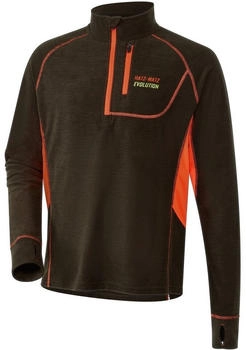 Parforce Funktions-Longsleeve Mid-X Hatz-Watz Evolution oliv signalorange