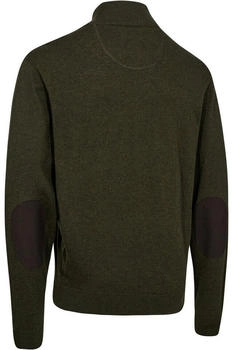 Deerhunter Harrington 2-Zip Strickpullover braun meliert