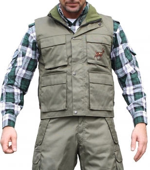 German Wear Weste Jagdgrün Hirsch Stickerei