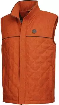 Rascher Signal-Loden-Steppweste Prestige orange