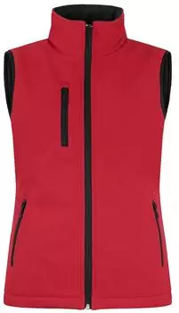 Clique Padded Softshellweste rot schwarz