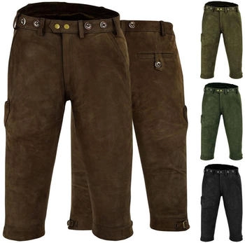 German Wear Jagd Kniebundhose Büffelleder (GW600) dunkelbraun