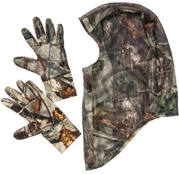 Parforce Camo Set Handschuhe und Sturmhaube grün