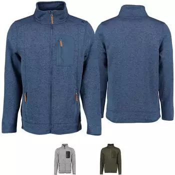 German Wear OP7 Strickfleecejacke blau