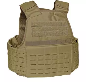 Mil Tec Laser Cut Carrier Weste (13465105) coyote/braunt&ouml;ne