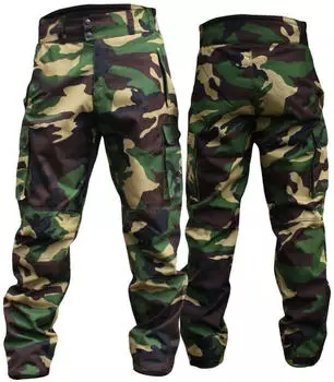 German Wear Lange Jagdhose mit Stickerei (GW611T) militärgrün