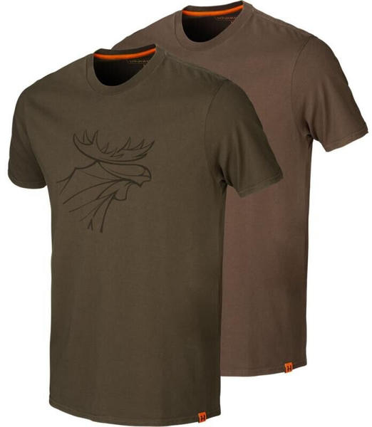 Härkila T-Shirt Pack Graphic (160104958) willow green/late brown