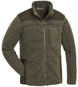 Pinewood Prestwick Exclusive Full Zip Fleece 5067 oliv melange/suede brown
