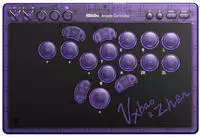 8BitDo RET00917, 8BitDo Arcade - Transparant Purple - Wireless Arcade stick - PC