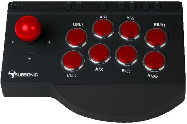 SUBSONIC Pro Fight Arcade Stick für PS4/PS3/XB1/PC