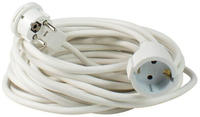 Verl&auml;ngerungskabel Flachstecker 10 M Wei&szlig; Ip20 H05vv-f 3g1,5