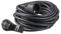 As-schwabe - Verl&auml;ngerungskabel Flachstecker 10 M Schwarz Ip20 H05vv-f 3g1,5